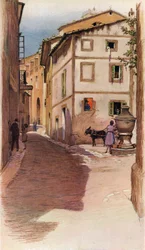 Eine Straße auf Mallorca, 20. Jahrhundert, 1931