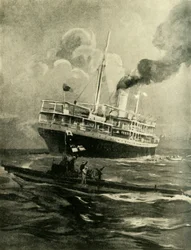 Das Sinken der Falaba, Erster Weltkrieg, 28. März 1915, ca. 1920
