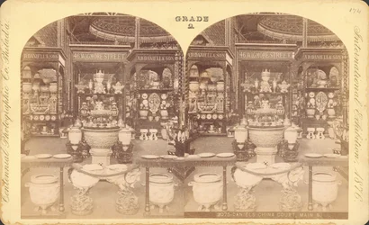 Ansicht des chinesischen Hofes, Hauptgebäude, Centennial Exhibition, Philadelphia
