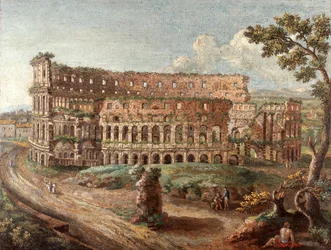 Eines von einem Paar römischer Mikromosaikbilder 