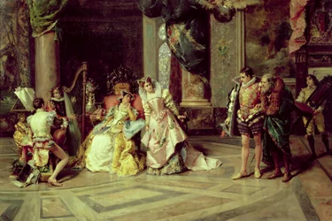 Galileo am Hof von Isabella, 1878
