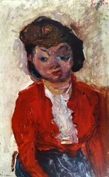Englische Frau 1922, von Chaïm Soutine (1893–1943)
