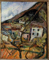 Landschaft von Vence Gemälde von Chaim Soutine 1921 Avignon, Musee Calvet