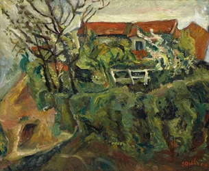 Häuser in einer Landschaft, ca. 1918-1919