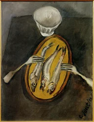 Stillleben mit Heringen, ca. 1916