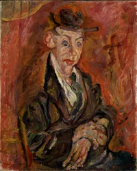 Frau mit runden Augen