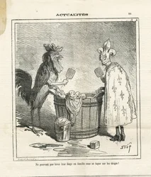 Illustration von Cham (1819-1879) in Le Charivari