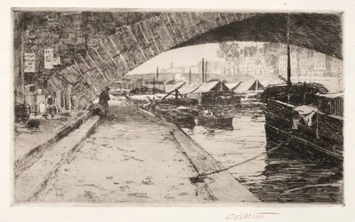 Unter der Pont Marie, Paris, 1887