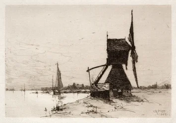 Windmühle an der Küste, 1884