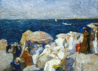 Am Strand, Dieppe; Sur La Plage, Dieppe, 1907