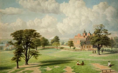 Aston Hall vom Park, 1891