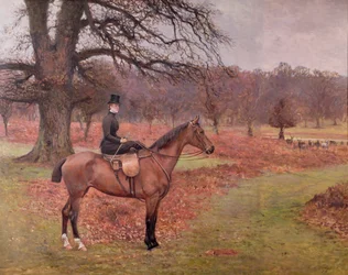 Lady Mabel Bridgeman auf Claribel, 1885