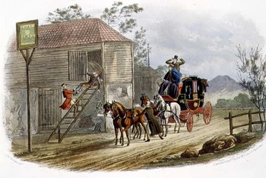 "Ein fauler Pferdepfleger für die Post", graviert von R.G. Reeve, veröffentlicht von Thomas McLean