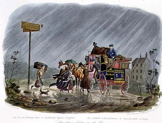 "Ein entgegenkommender Fahrpreis oder Galanterie vor Komfort", graviert von R.G. Reeve, veröffentlicht von Thomas McLean
