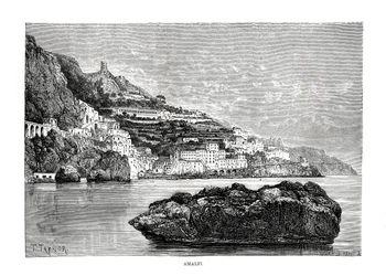 Amalfi, Italien, 1879