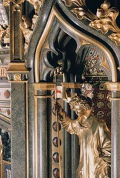 Detail des Kamins im Robing Room (Detail)