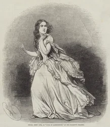 Mademoiselle Jenny Lind als Lucia di Lammermoor im Her Majesty