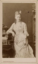 Porträt der Opernsängerin Caroline Salla Caroline Louise de Septavaux, ca. 1880