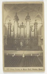 Große Orgel, in der Musikhalle, Boston, Mass