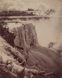 Gefrorene Wasserfälle, ca. 1880