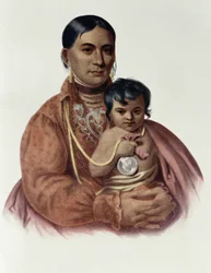 Do-Hon-Go, eine Osage-Frau, Illustration aus 