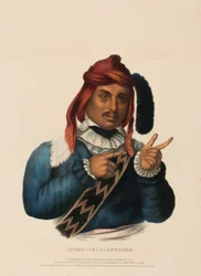 ITCHO-TUSTINNUGGEE, aus Geschichte der Indianerstämme Nordamerikas