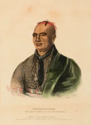 THAYENDANEGEA. DER GROSSE KAPITÄN der SECHS NATIONEN, aus Geschichte der Indianerstämme Nordamerikas