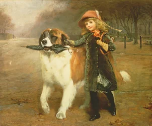 Auf dem Weg zur Schule, 1883