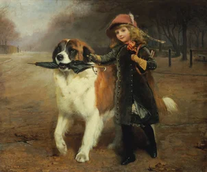 Auf dem Weg zur Schule, 1883