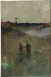 (Landschaft mit zwei kleinen Figuren, Richmond, NSW)