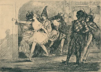 Entrée auf die Bühne, um 1904, 1935