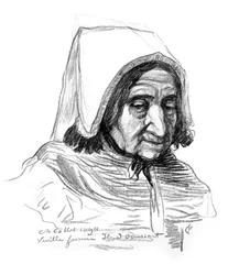 Studie eines alten Frauenkopfes, 1899