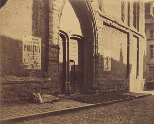 [Tür des Predikheevenkerk, Gent, Belgien], ca. 1858