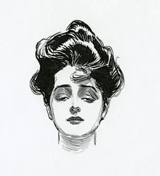 Ein Gibson-Mädchen, ca. 1902