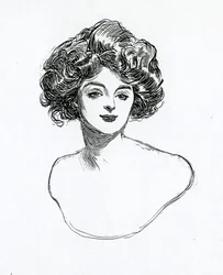 Ein Gibson-Mädchen, ca. 1902
