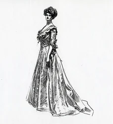 Ein Gibson-Mädchen, ca. 1902