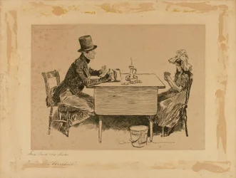 Tom Pinch und seine Schwester, aus "Martin Chuzzlewit"