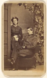 General George Brinton McClellan und seine Frau