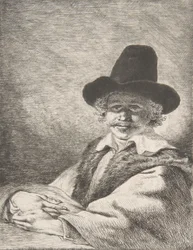 Porträt eines sitzenden Mannes mit Hut, 1782