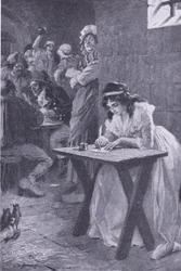 Madame Roland schreibt an ihre Tochter, aus My Magazine, veröffentlicht 1922