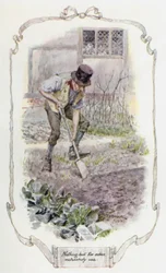 Nichts als für nüchterne Melancholie (Farblithografie)