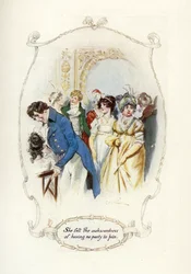Sie fühlte die Unbeholfenheit, keine Gruppe zu haben, der sie sich anschließen konnte (Illustration)