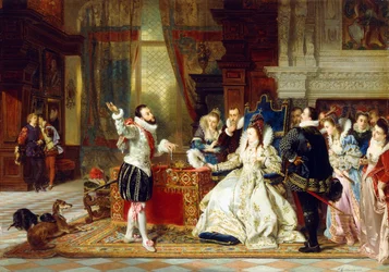 Sir Walter Raleigh und Königin Elizabeth, 1875