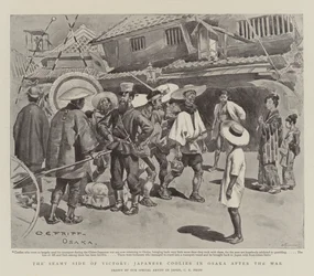 Die Schattenseite des Sieges, japanische Kulis in Osaka nach dem Krieg