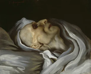 Théodore Géricault auf seinem Sterbebett, 1824