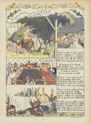 Weihnachten. Illustration für Le Rire