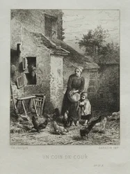 Eine Ecke des Hofes