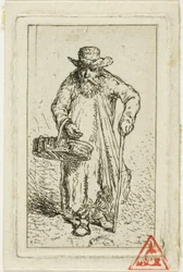 Bettler mit Korb