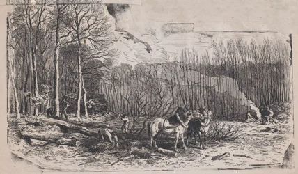 Februar aus Album der ländlichen Motive, 1859