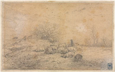 Schweineherde, um 1845